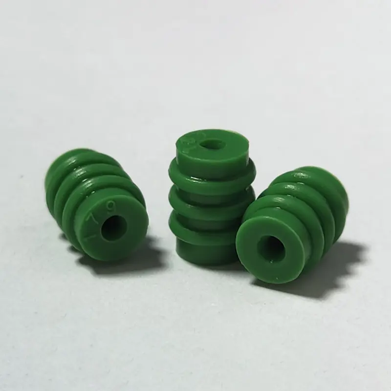 1,3 mm žalias silikono kištukas
